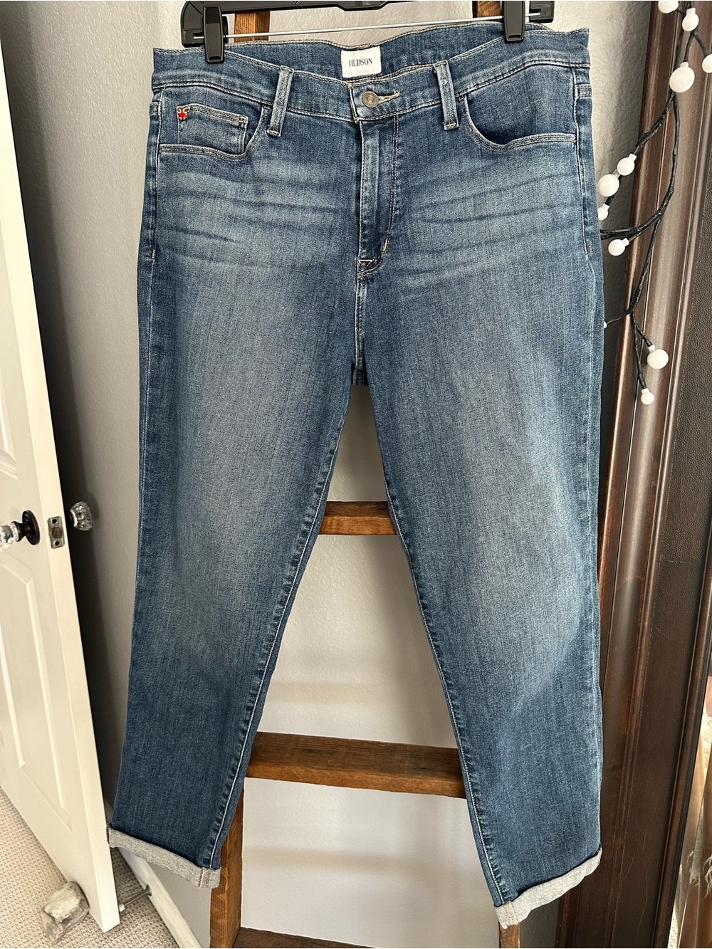 Hudson Blue Ankle Cuffed Crop Denim size 32